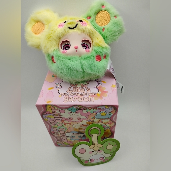 Labubu Accessories - Liila's Garden Tea Party Mini "Green Plum Mouse"